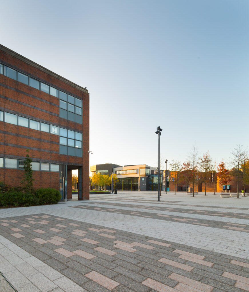Civil and landscaping works on a live campus