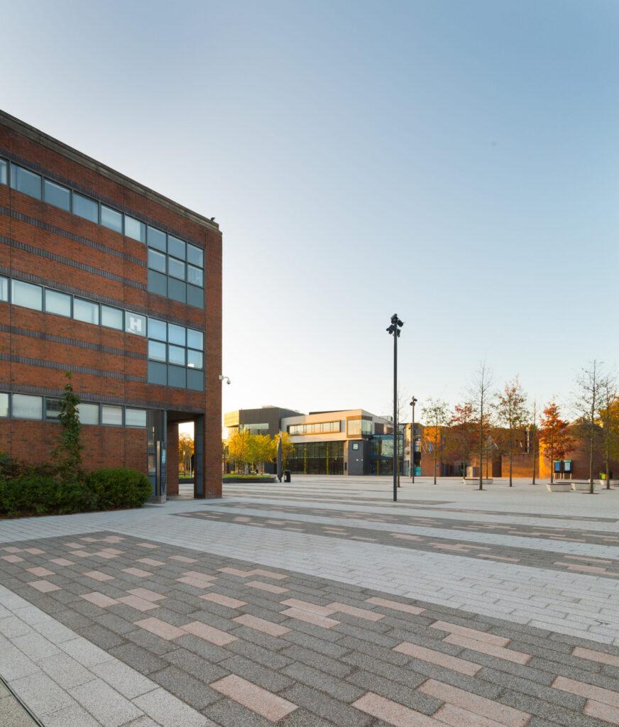 Civil and landscaping works on a live campus