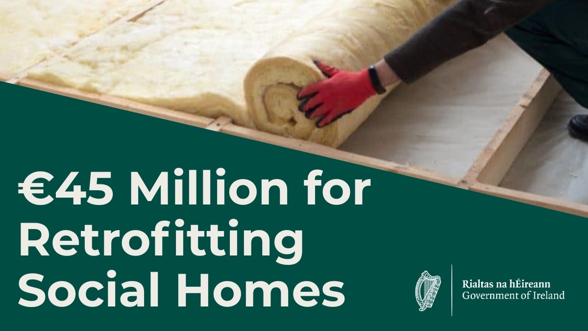 €45 Retrofitting Programme for Social Housing Announced 